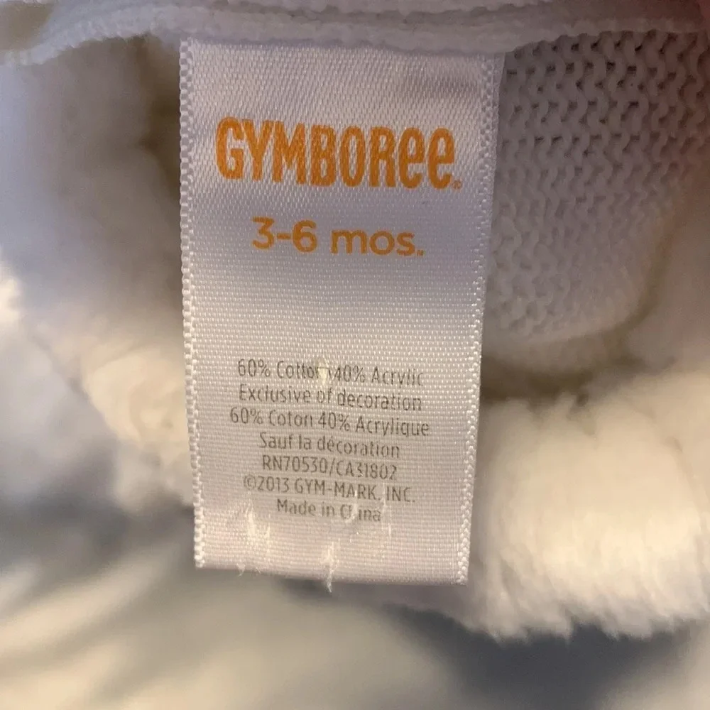 Gymboree girls sweater dress white and black nordic fair isle snowflake 3-6 mo